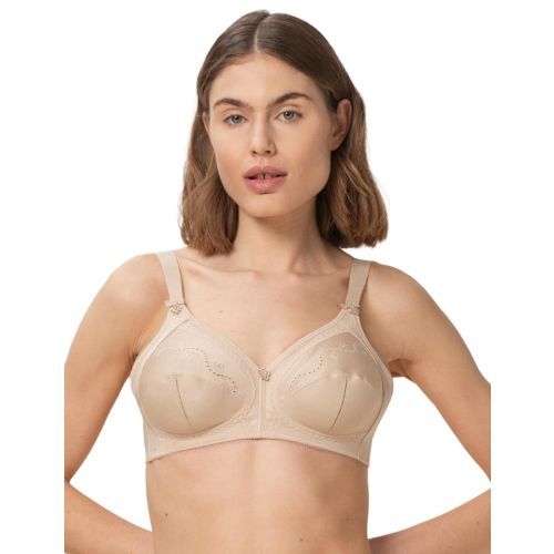 Triumph Doreen Cotton Mix Non Wired Bra - Skin