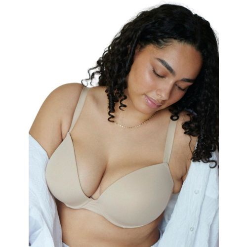 Wonderbra Invisible Push Up T Shirt Bra - Beige