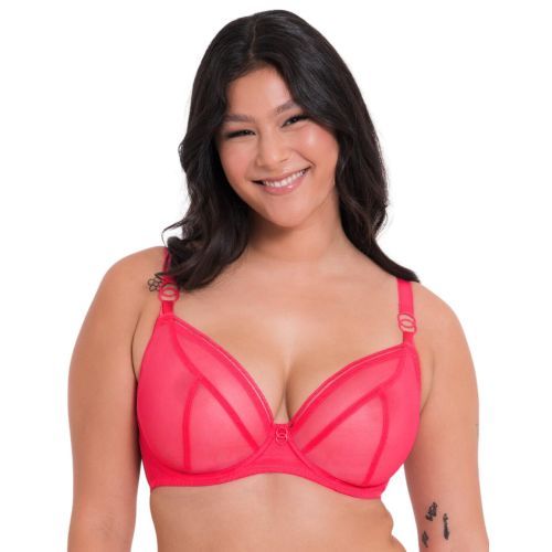 Curvy Kate Lifestyle Plunge Bra - Bright Pink