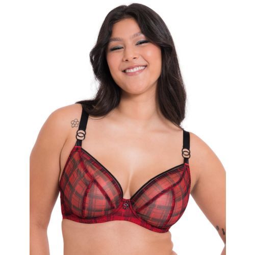Curvy Kate Lifestyle Plunge Bra - Check Print