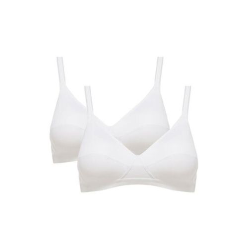 Playtex Basic Micro Support Soft Cup Bra 2 Pack - White