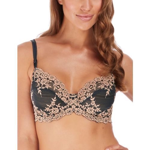Wacoal Embrace Lace Underwired Bra - Ebony/Shifting Sand