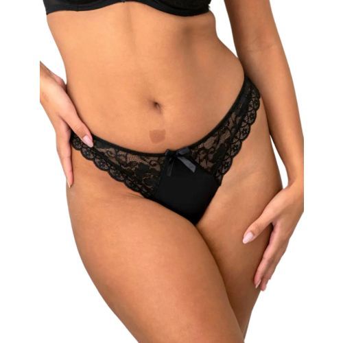 Pour Moi Rebel Brazilian Brief - Black