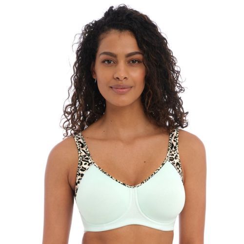 Freya Active Sonic Moulded Sports Bra - Pure Leopard/Aqua