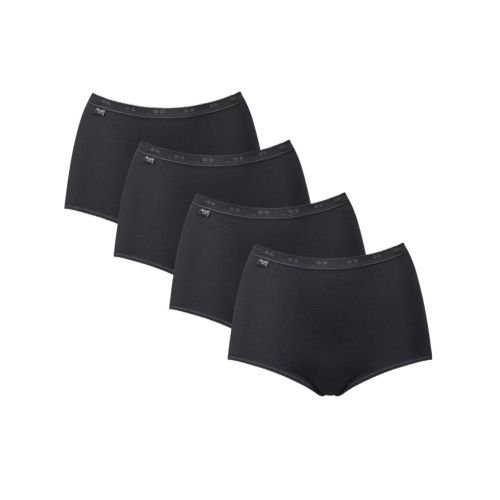Sloggi Basic+ Maxi Brief 3 Pack + 1 Free - Black