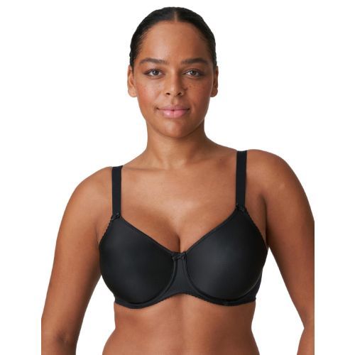 Prima Donna Satin Non Padded Full Cup Bra - Black
