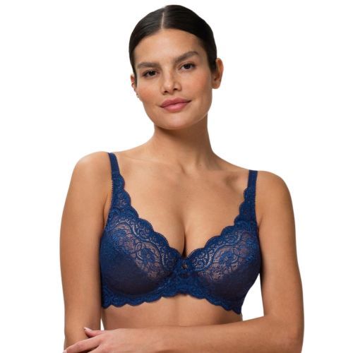 Triumph Amourette 300 Underwired Bra - Deep Water Blue