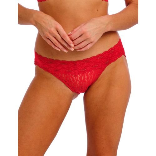 Wacoal Halo Lace Brief - Equestrian Red