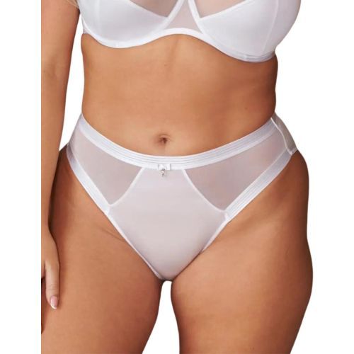 Pour Moi Viva Luxe High Leg Brief - White