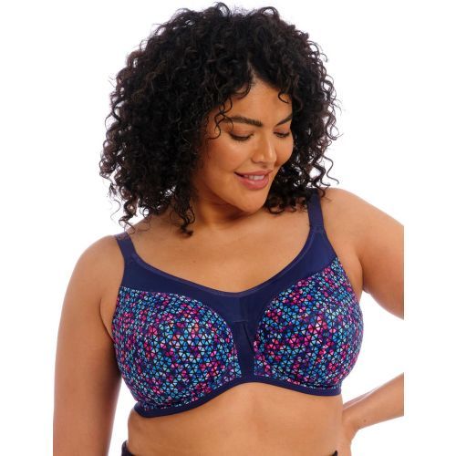 Elomi Energise Underwired Sports Bra - Navy Geo