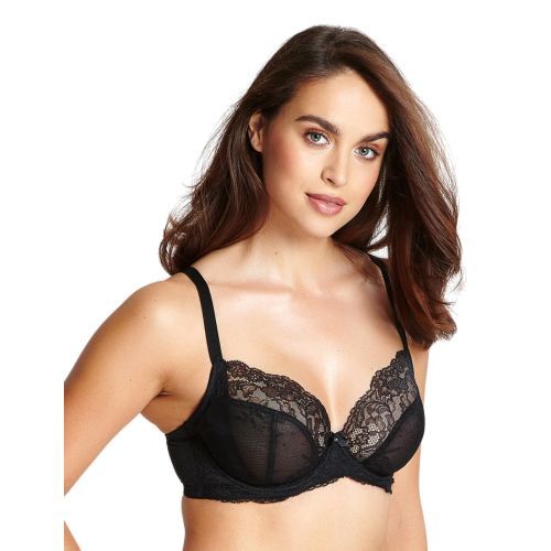 Panache Ana Non Padded Plunge Bra - Black