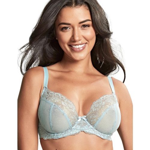 Panache Ana Non Padded Plunge Bra - Blue/Ash Rose