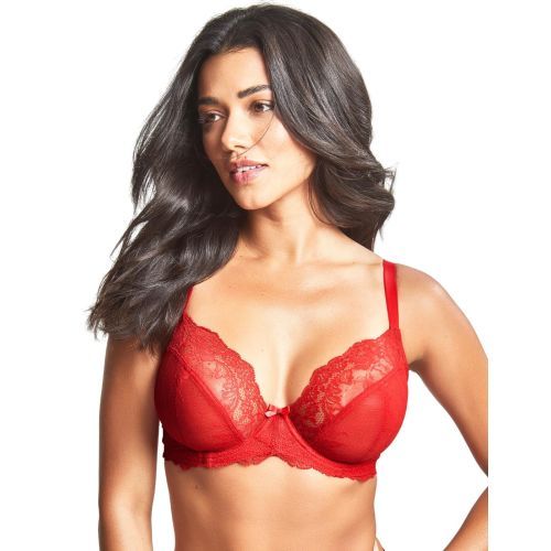 Panache Ana Non Padded Plunge Bra - Salsa Red