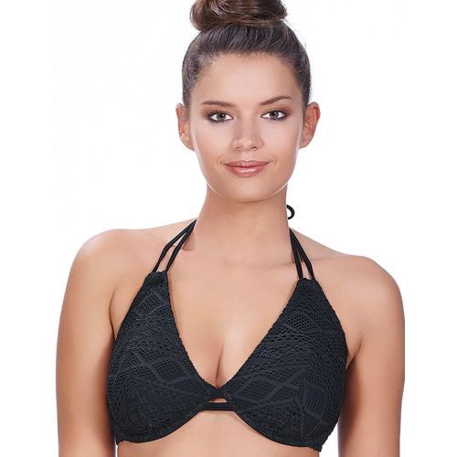 Freya Sundance Halter Bikini Top - Black