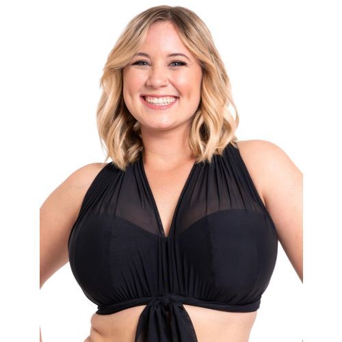 Curvy Kate Wrapsody Bandeau Bikini Top - Black