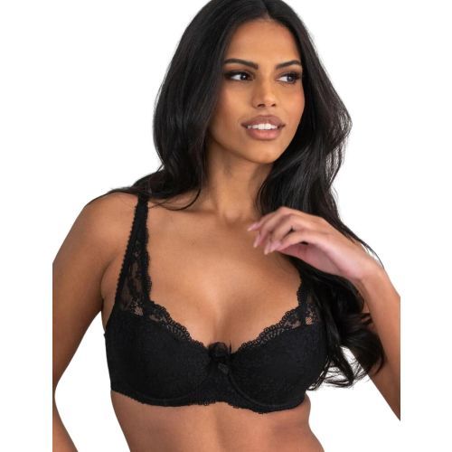 Pour Moi Flora Lightly Padded Underwired Bra - Black