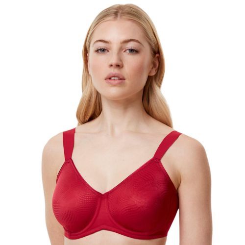 Triumph Essential Minimiser Wired Minimiser Bra - Deep Crimson