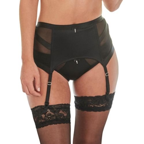 Pour Moi Viva Luxe Suspender Belt - Black