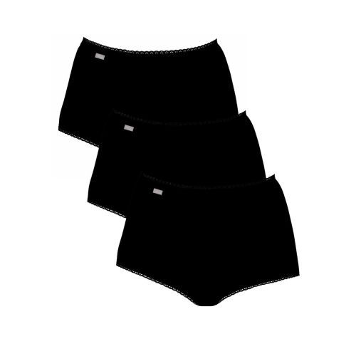 Playtex Cherish Pure Cotton Maxi Brief 3 Pack - Black