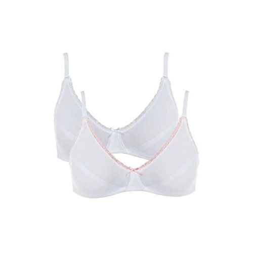 Royce My First Bra Missy Soft Cup Bra 2 Pack - White/Pink