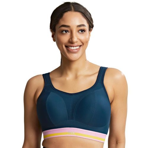 Panache Non Wired Sports Racerback Bra - Retro Navy