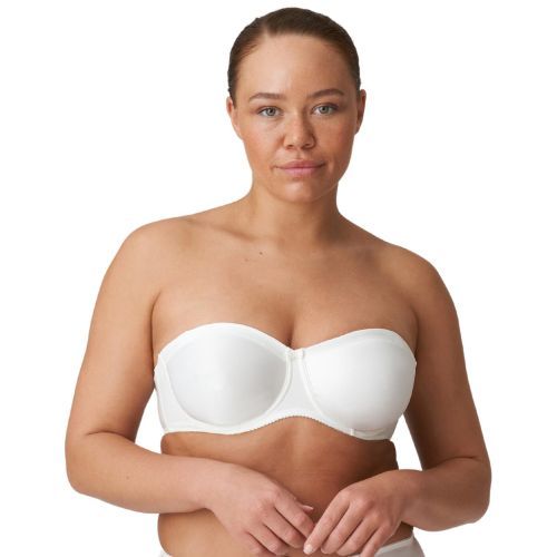 Prima Donna Satin Strapless Bra - Natural