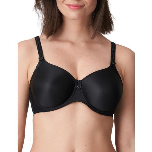 Prima Donna Satin Seamless Non Padded Bra - Black