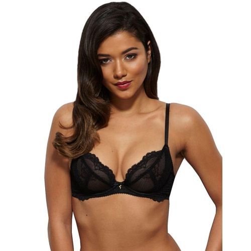 Gossard Superboost Lace Plunge Bra - Black