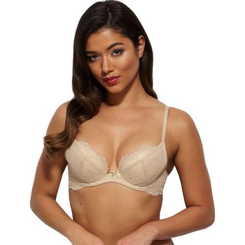 Gossard Superboost Lace Plunge Bra - Nude