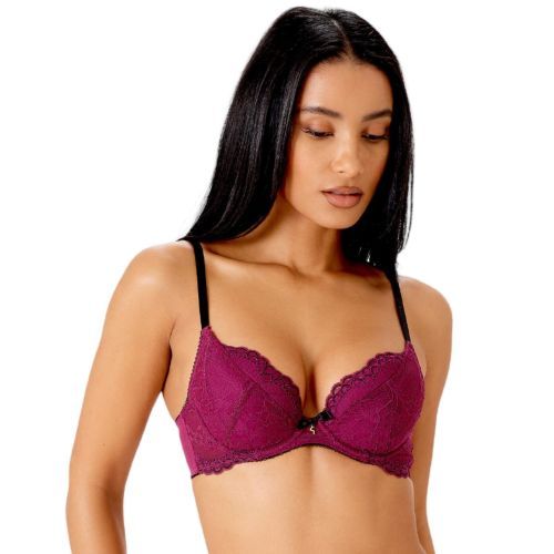 Gossard Superboost Lace Plunge Bra - Purple Potion
