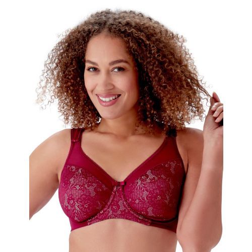 Berlei Beauty Underwired Minimiser Bra - Burgundy