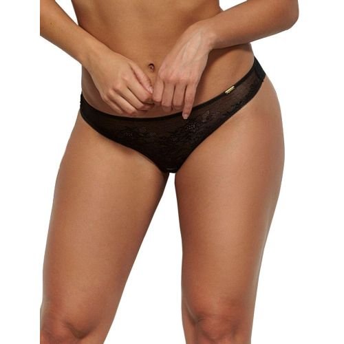Gossard Glossies Lace Brief - Black