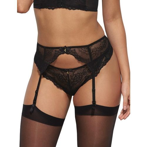 Gossard Superboost Lace Suspender Belt - Black