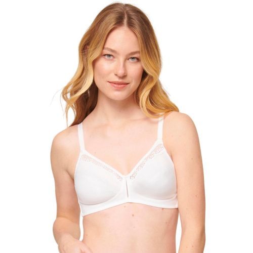 Triumph Cotton Beauty Non Wired Bra - White