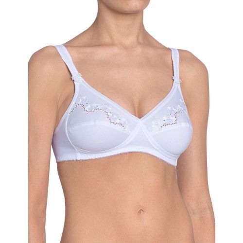 Triumph Elasti Cross + Cotton Non Wired Bra - White