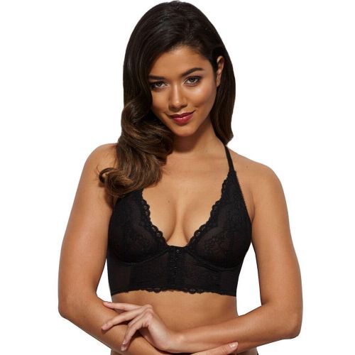 Gossard Superboost Lace Deep V Bralette - Black