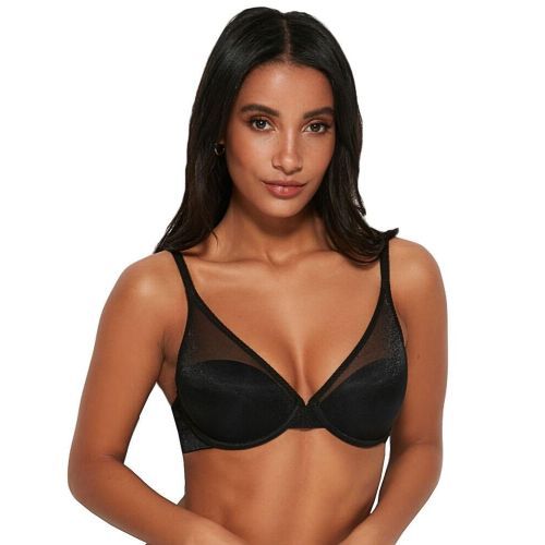 Gossard Glossies High Apex Push Up Bra - Black