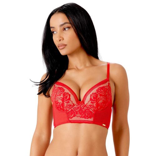 Gossard Encore Padded Longline Bra - Allure Red