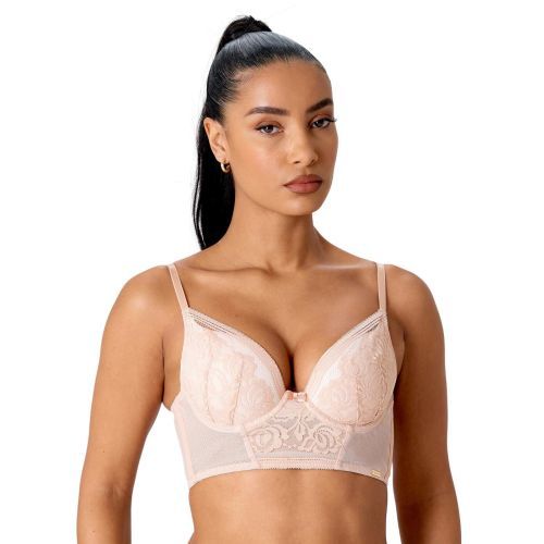 Gossard Encore Padded Longline Bra - Blush