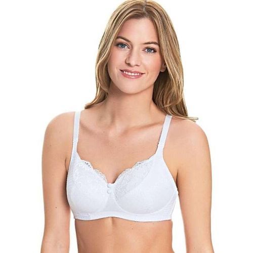 Royce Olivia Pocketed Post Mastectomy Bra - White