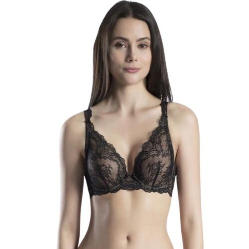Aubade Danse Des Sens Triangle Plunge Bra - Black