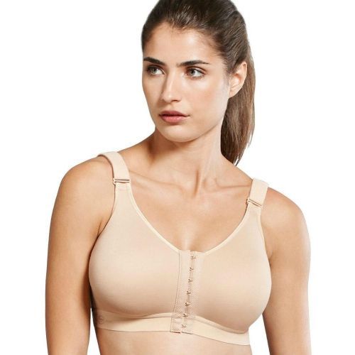 Anita Active Frontline Open Front Closure Sports Bra - Desert