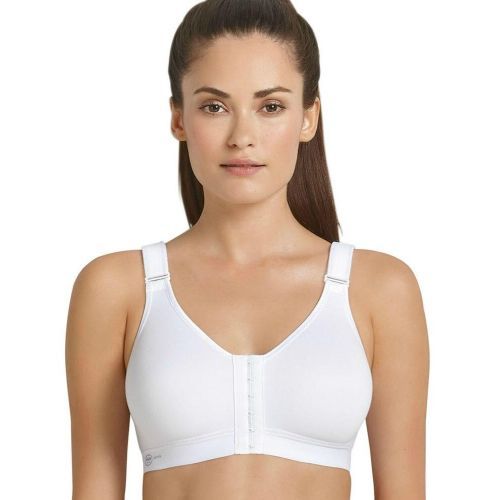 Anita Active Frontline Open Front Closure Sports Bra - White