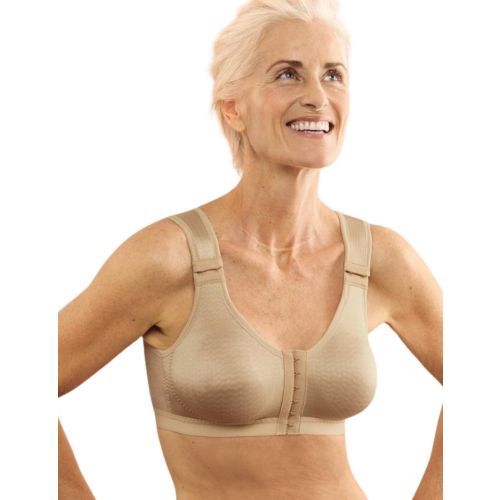 Anita Care London Lymph Relief Bandage Front Closure Bra - Sand