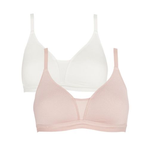 Royce Posie Teen T Shirt Bra 2 Pack - Blush/Ivory