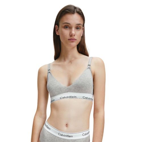 Calvin Klein Modern Cotton Maternity Bra - Grey Heather