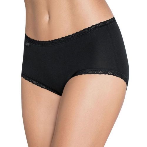 Sloggi 24/7 Cotton Lace Midi Brief 3 Pack - Black