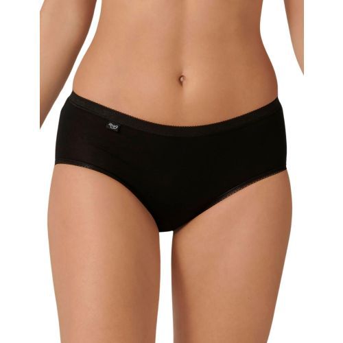 Sloggi Basic Midi Brief 3 Pack - Black
