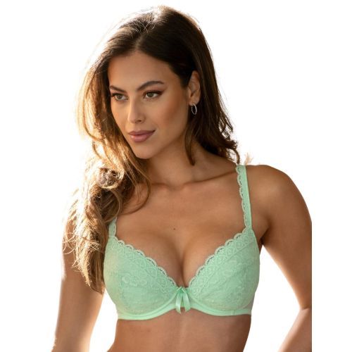 Pour Moi Rebel Padded Plunge Bra - Pistachio