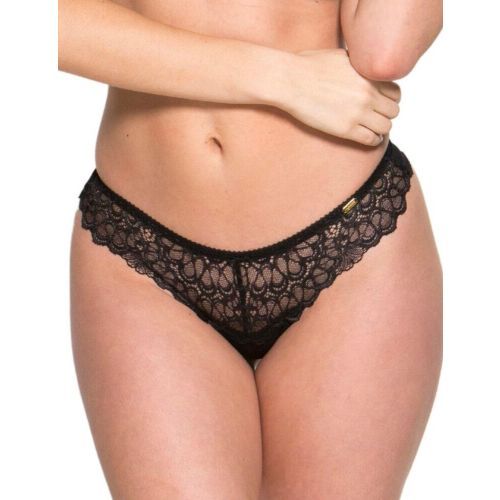 Gossard Swirl Thong - Black